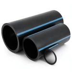 مواسير HDPE الوطني لشبكات المياه ضغط 16 بار قطر خارجي 160 مم سمك 9.5 مم لون اسود