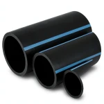 مواسير HDPE الوطني 12.5 بار ضغط قطر 250 مم سمك 11.9 مم أسود