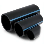 مواسير HDPE الوطني ضغط 16 بار قطر خارجي 180 مم سمك 10.7 مم لون أسود
