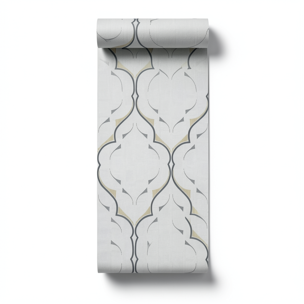 Italian Wall Decoration 10m x 0.53m Light Grey, Model 57019