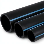 مواسير HDPE الوطني لشبكات المياه ضغط 16 بار قطر خارجي 200 مم سمك 11.9 مم لون اسود