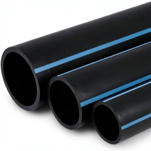 مواسير HDPE الوطني لشبكات المياه ضغط 16 بار قطر خارجي 200 مم سمك 11.9 مم لون اسود