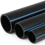 مواسير HDPE الوطني لشبكات المياه ضغط 16 بار قطر خارجي 225 مم سمك 13.4 مم لون اسود