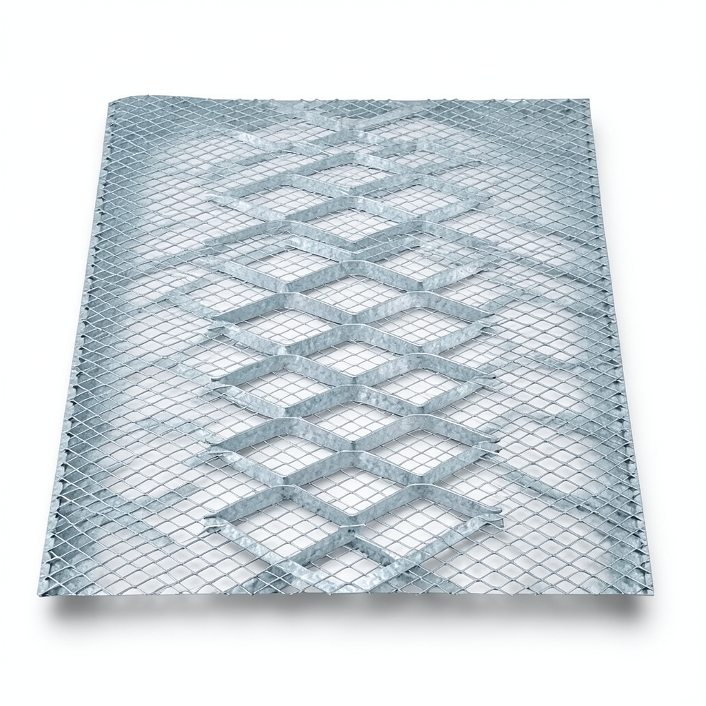 Galvanized Steel Expanded Metal Mesh Thickness 5.8 mm Width 2.44 M Length 3 meter