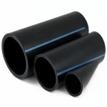 مواسير HDPE الوطني لشبكات المياه ضغط 16 بار قطر خارجي 250 مم سمك 14.8 مم لون اسود