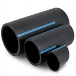 مواسير HDPE الوطني لشبكات المياه ضغط 16 بار قطر خارجي 280 مم سمك 16.6 مم لون اسود