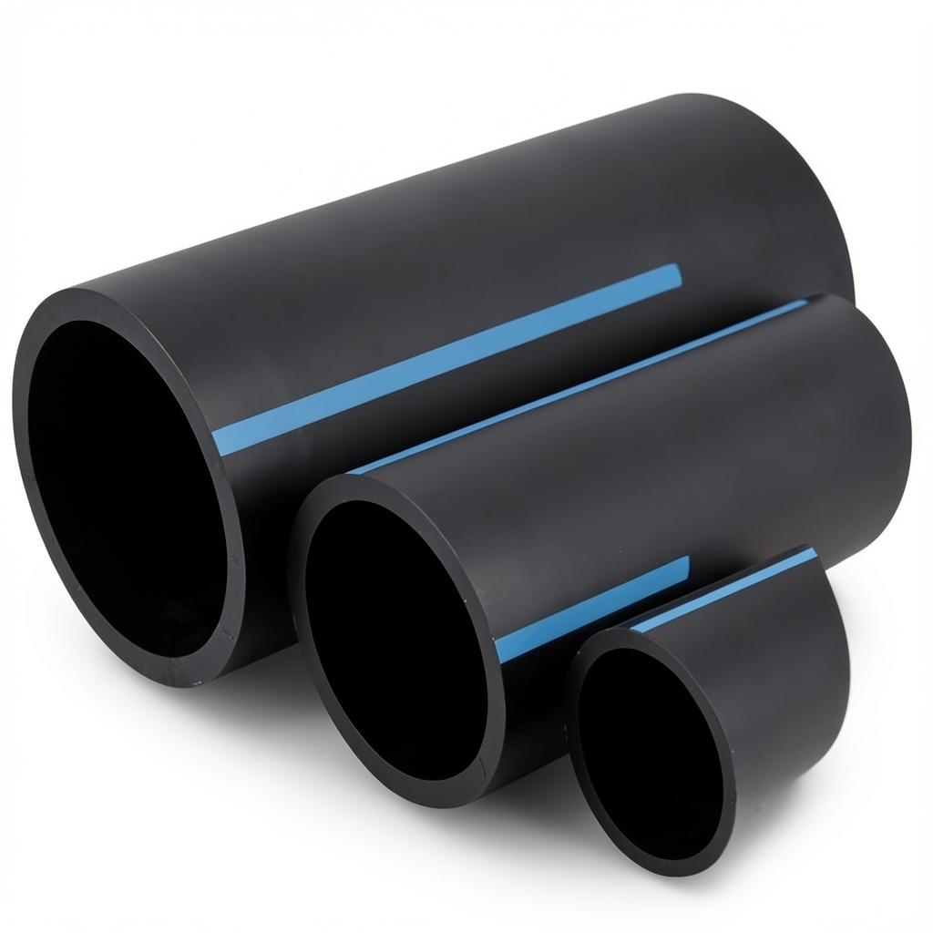 NPF HDPE Pipes Nominal Pressure 16 Bar Diameter 280 mm Thickness 16.6 mm Black