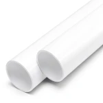 مواسير UPVC ضغط اسمي 15 بار مقاس 2 إنش سمك 3.9 مم لون أبيض