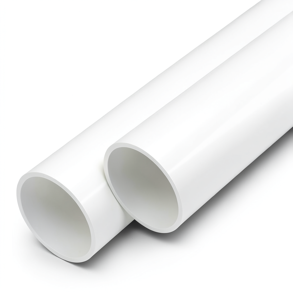 مواسير UPVC ضغط اسمي 15 بار مقاس 3 إنش سمك 5.7 مم لون أبيض