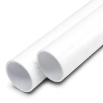مواسير UPVC مقاس 1/2 إنش سمك 2.8 مم لون أبيض