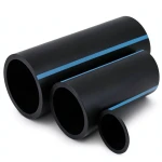 مواسير HDPE الوطني لشبكات المياه ضغط 12.5 بار قطر خارجي 25 مم سمك 1.5 مم لون اسود