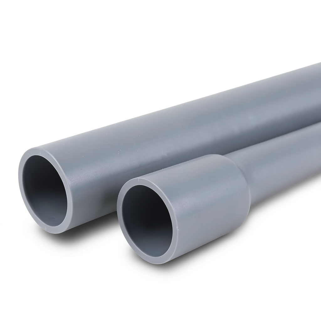 UPVC Pipes Nominal Pressure 2 Bar Outer Diameter 250 mm Thickness 2.00 mm Gray