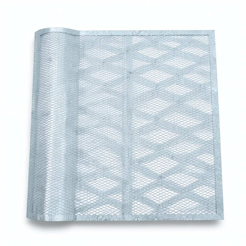 Galvanized Steel Expanded Metal Mesh Thickness 4.8 mm Width 2.44 m Length 7 m