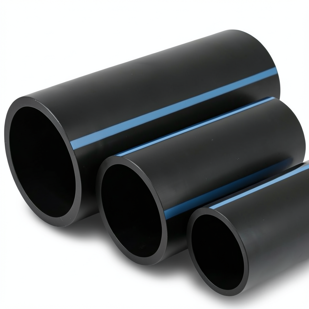 NPF HDPE Pipes for Water Networks Pressure 12.5 Bar Outside Diameter 180 mm Thickness 8.6 mm Black