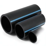 مواسير HDPE الوطني لشبكات المياه ضغط 12.5 بار قطر خارجي 75 مم سمك 4.5 مم لون اسود
