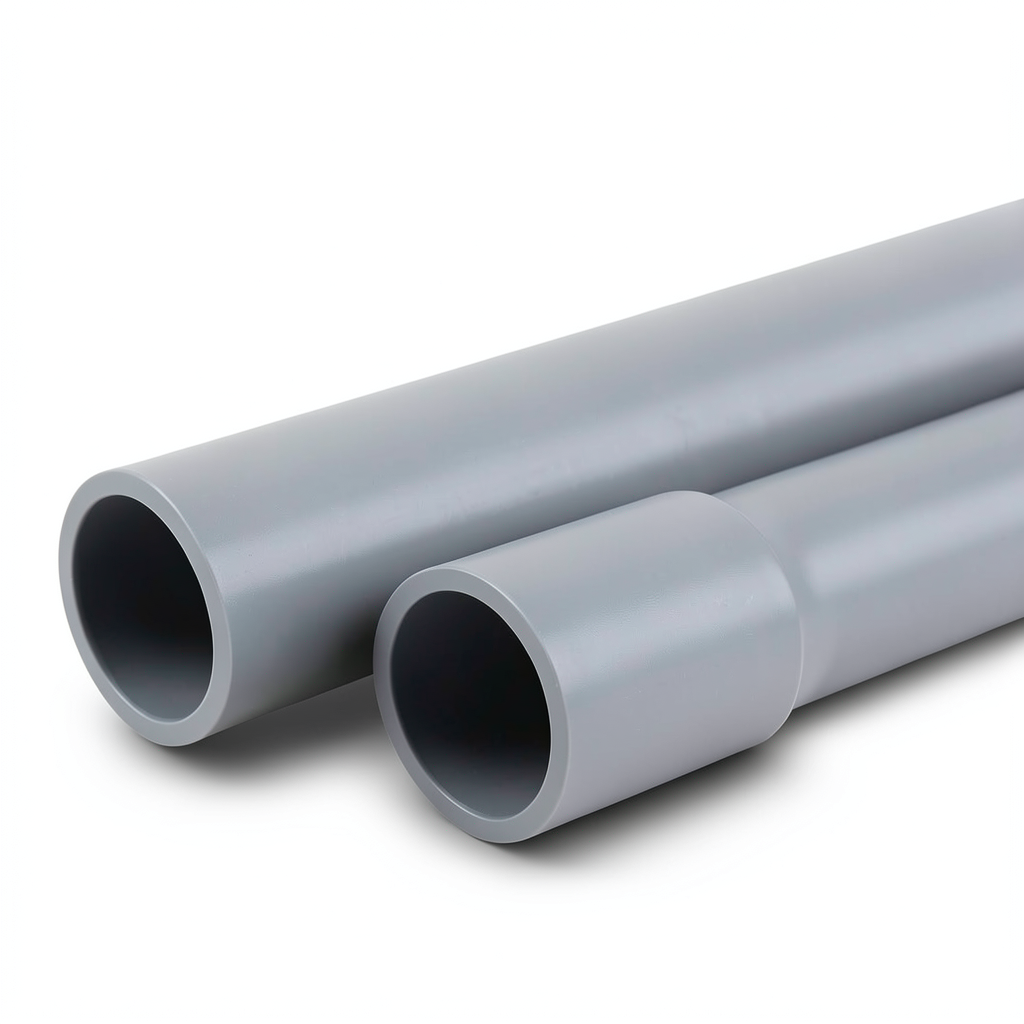 UPVC Pipes Nominal Pressure 4 Bar Outer Diameter 160 mm Thickness 3.20 mm Gray