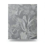 Italian Wallpaper Tropical Design Gray Color, Size 10mx0.70m, Model RC18004
