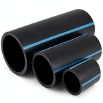 أنابيب HDPE الوطني ضغط 12.5 بار قطر 225 مم سمك 10.8 مم أسود