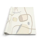 Modern Wall Covering Light Beige 10m x 0.53m, Model 73202