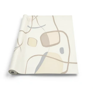 Modern Wall Covering Light Beige 10m x 0.53m, Model 73202