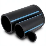 مواسير HDPE الوطني لشبكات المياه ضغط 16 بار قطر خارجي 160 مم سمك 9.5 مم لون اسود
