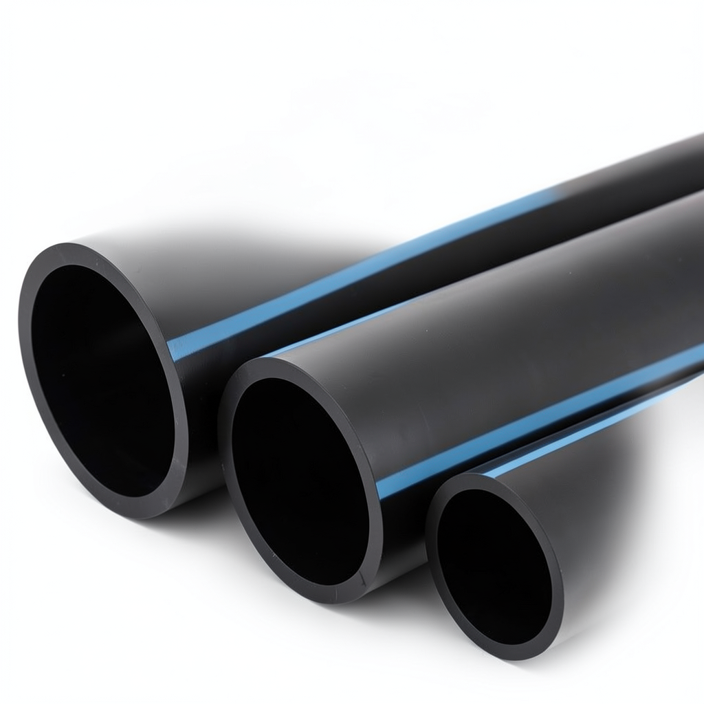 مواسير HDPE الوطني ضغط 16 بار قطر خارجي 180 مم سمك 10.7 مم لون أسود