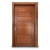 Al Ghamdi Veneered Teak Interior Door with CNC Groove Design - Image 1