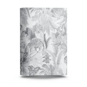 Italian Wallpaper Tropical Design Light Gray, Size 10m x 0.70m, Model RC18006