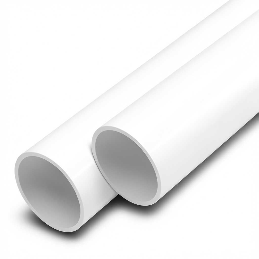 UPVC Pipes Nominal Pressure 15 Bar Size 2 1/2 inch Thickness 4.8 mm White