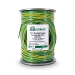 95mm Stranded Copper Earthing Electrical Wire 450/750V, Green/Yellow | Jeddah Cables Company
