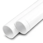 مواسير UPVC ضغط اسمي 15 بار مقاس 3 إنش سمك 5.7 مم لون أبيض