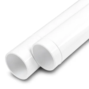 مواسير UPVC ضغط اسمي 15 بار مقاس 3 إنش سمك 5.7 مم لون أبيض