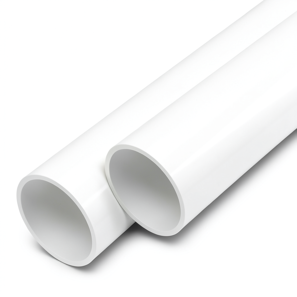 مواسير UPVC ضغط اسمي 15 بار مقاس 8 إنش سمك 12.6 مم لون أبيض