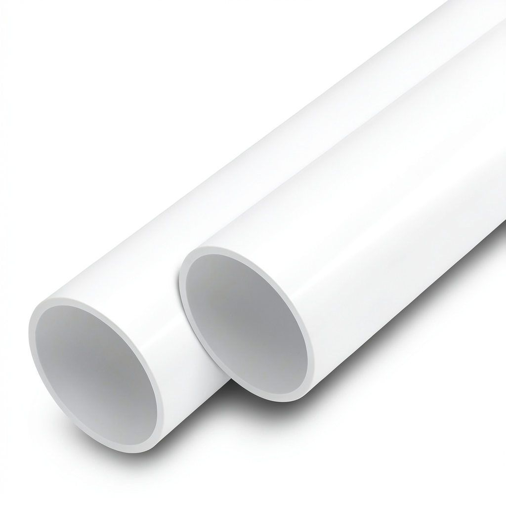 مواسير UPVC مقاس 1/2 إنش سمك 2.8 مم لون أبيض