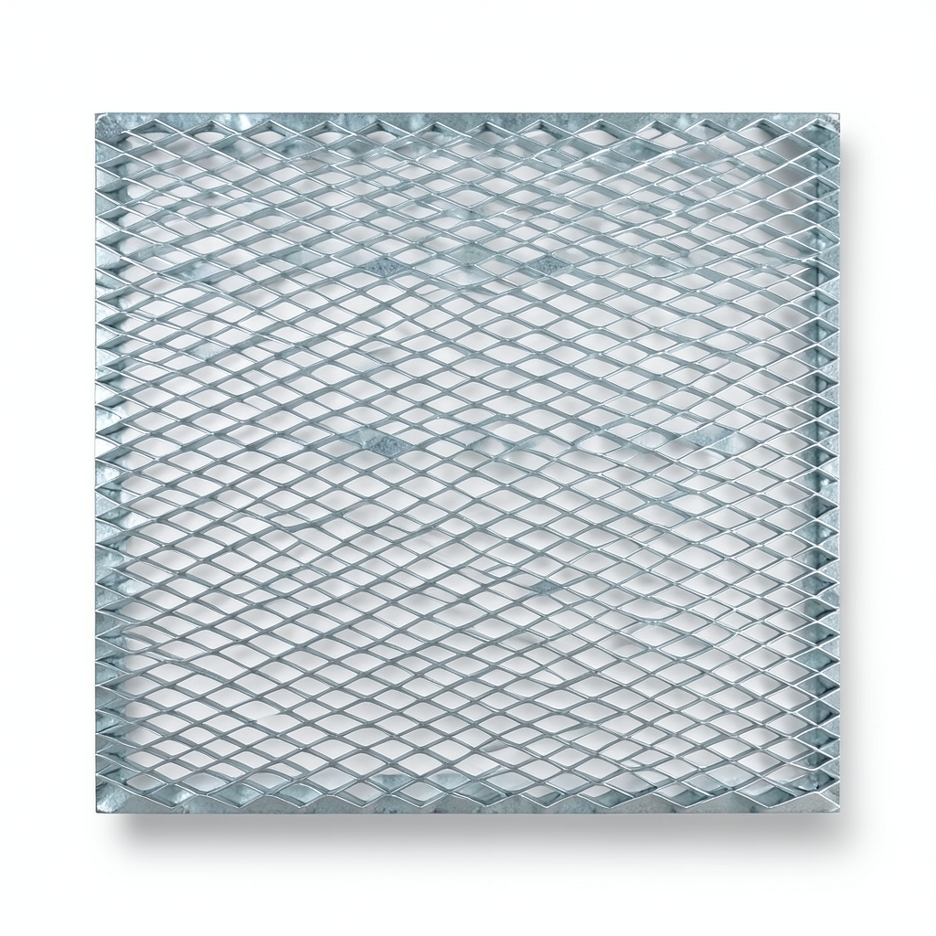 Galvanized Steel Expanded Metal Mesh Thickness 6 mm Width 2.44 m Length 1 m