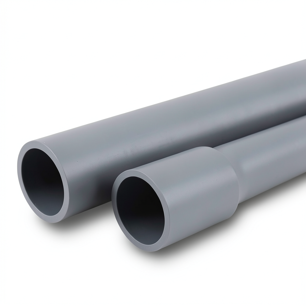 UPVC Pipes Nominal Pressure 2 Bar Outer Diameter 250 mm Thickness 2.00 mm Gray