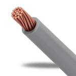 سلك كهرباء مجدول نحاس 16 ملم، 450/750 فولت، معزول PVC رمادي
