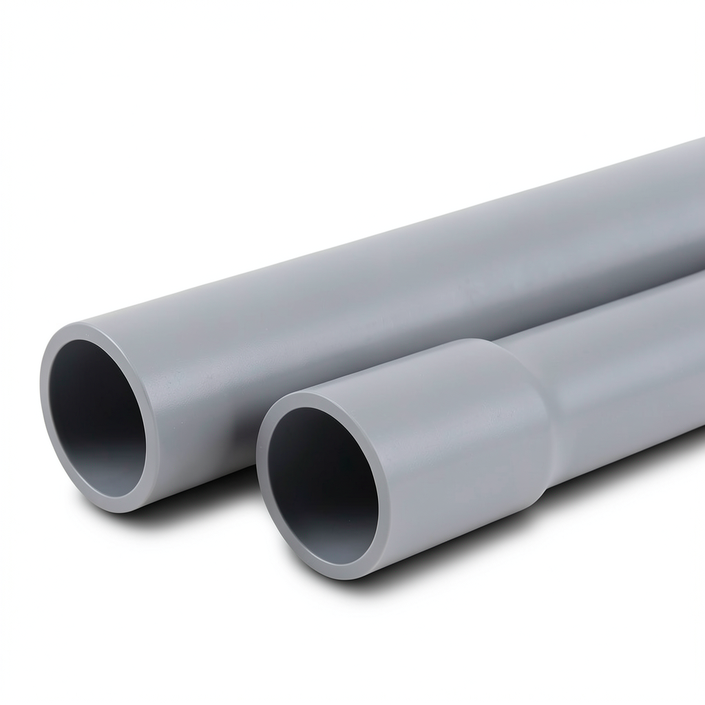 UPVC Pipes Nominal Pressure 4 Bar Outer Diameter 110 mm Thickness 2.20 mm Gray