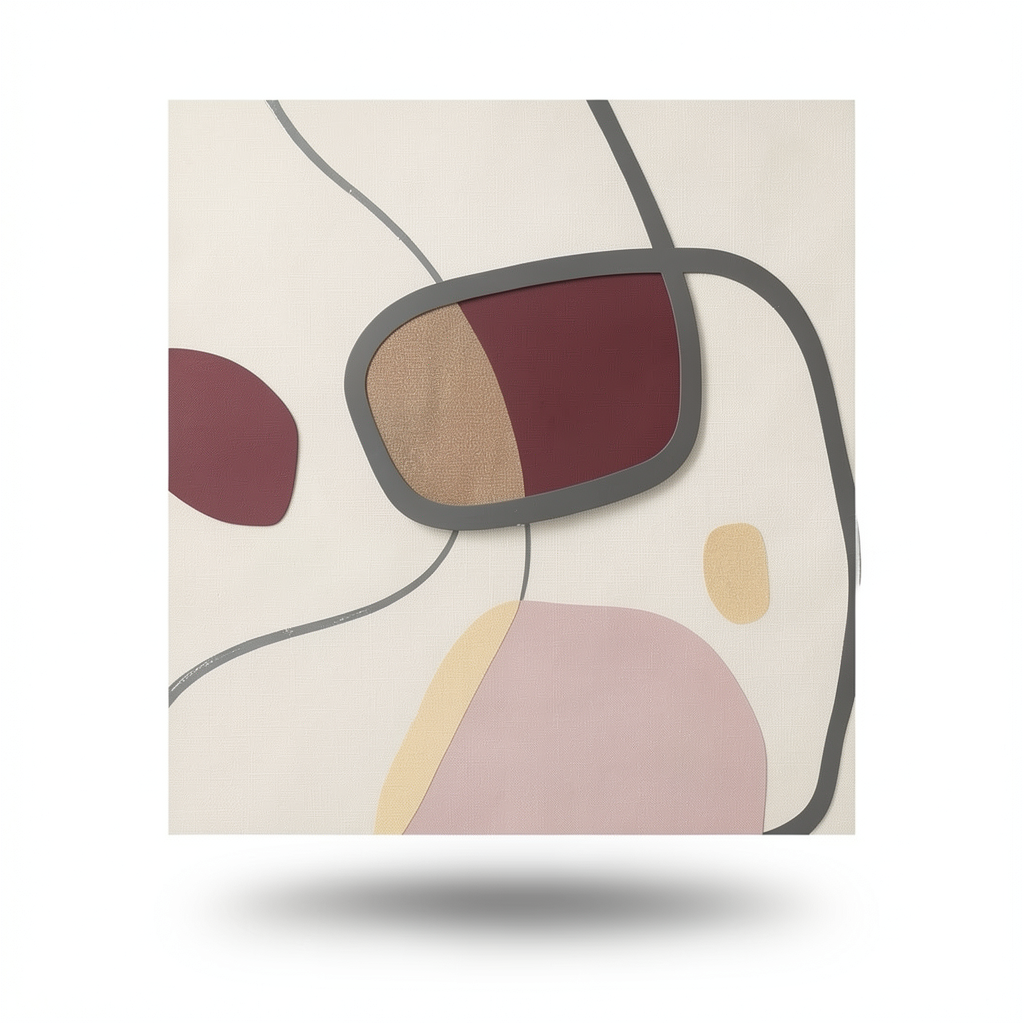 Italian Wallpaper Modern Design 10m x 0.53m Light Beige, Model 73201