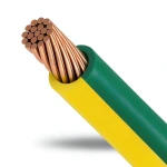 Stranded Copper Earthing Electric Wire 4mm2, 450/750V, PVC Insulation Green/Yellow