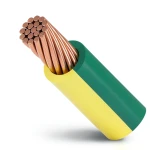 Stranded Copper Earthing Electric Wire 16mm, 450/750 Volts, PVC Insulated Green/Yellow