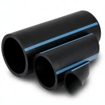 مواسير HDPE الوطني لشبكات المياه ضغط 12.5 بار قطر خارجي 400 مم سمك 19.1 مم لون اسود