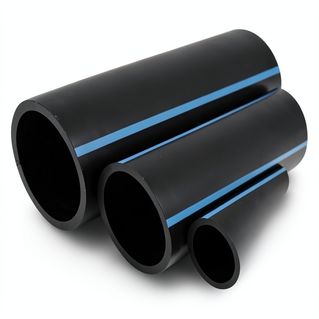 أنابيب HDPE الوطني ضغط اسمي 16 بار قطر خارجي 315 مم سمك 18.7 مم لون أسود