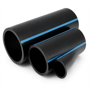 مواسير HDPE الوطني لشبكات المياه ضغط 16 بار قطر 355 مم سمك 21.1 مم لون أسود