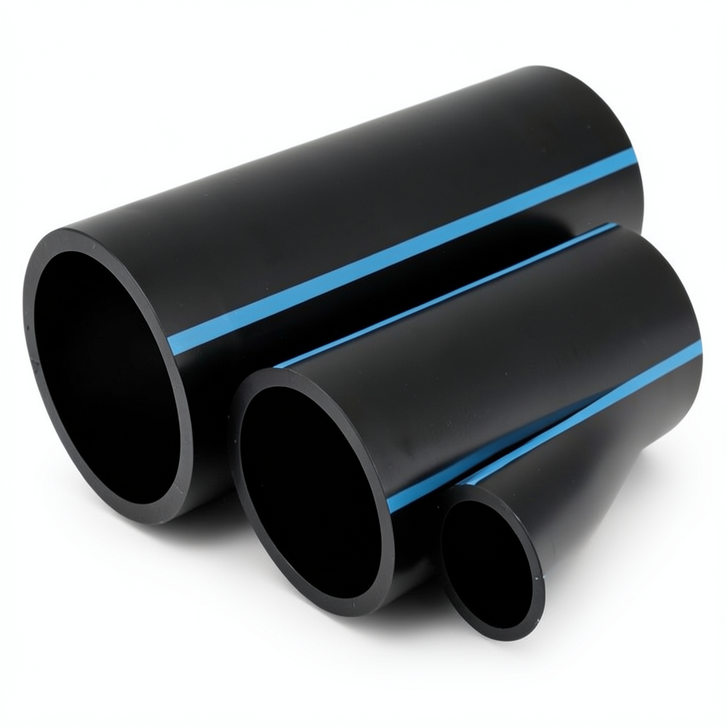 NPF HDPE Pipes Nominal Pressure 16 Bar Diameter 355 mm Thickness 21.1 mm Black