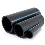 أنابيب HDPE لشبكات المياه ضغط 16 بار قطر خارجي 32 مم سمك 2.4 مم لون أسود