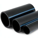 أنابيب HDPE الوطني لشبكات المياه ضغط 16 بار قطر خارجي 50 مم سمك 3.7 مم لون أسود