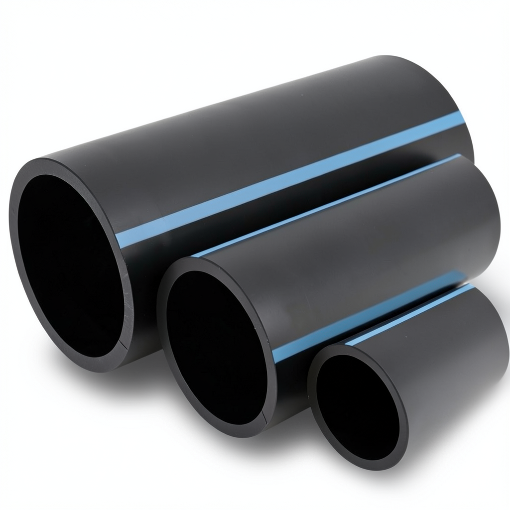مواسير HDPE الوطني لشبكات المياه ضغط 20 بار قطر خارجي 16 مم سمك 1.5 مم لون اسود