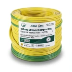 400mm2 Stranded Copper Earthing Electrical Wire 450/750V, Yellow/Green | Jeddah Cables Company