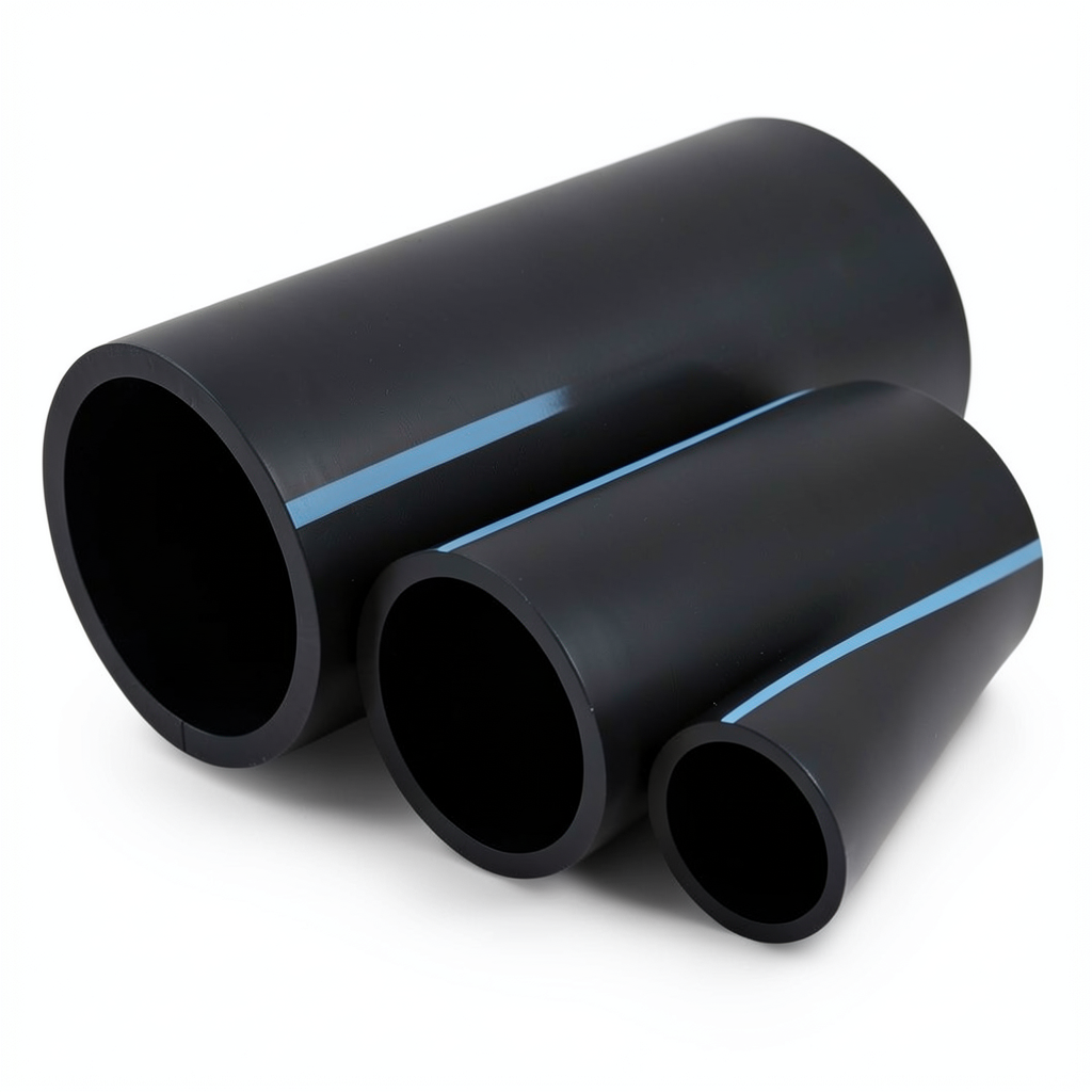 مواسير HDPE الوطني لشبكات المياه ضغط 20 بار قطر خارجي 40 مم سمك 3.7 مم لون أسود
